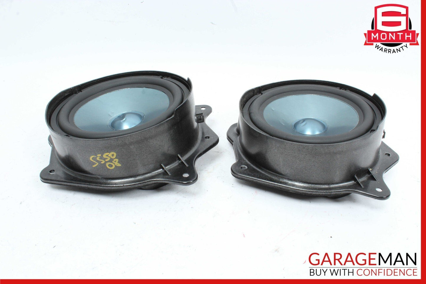 07-09 Mercedes W221 S550 Rear Left & Right Door Audio Sound Speakers Set of 2 Pc