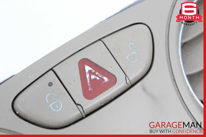 03-06 Mercedes R230 SL500 SL55 AMG Center Dashboard Hazard AC Air Vent Beige OEM