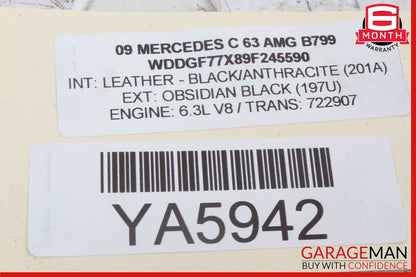 08-16 Mercedes W204 C63 AMG C250 Rear Left Side Door Window Regulator Motor OEM