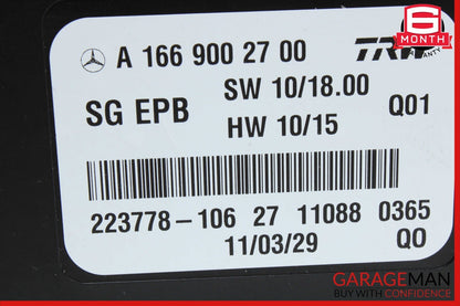 12-16 Mercedes R172 SLK250 SLK350 Hand Parking Brake Control Module Unit OEM