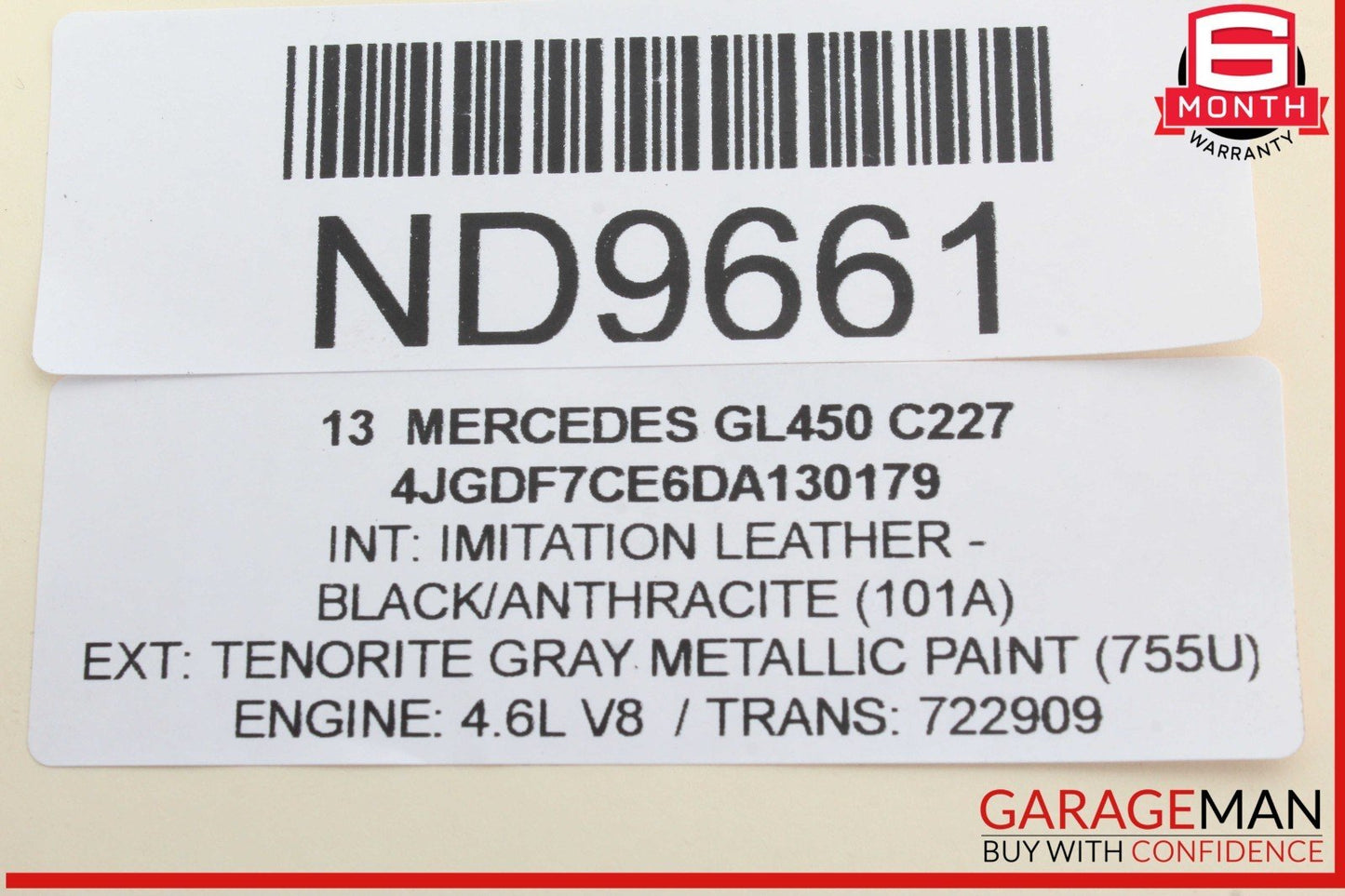 12-16 Mercedes X166 GL450 Front Left Driver Side Door Lock Latch Actuator OEM