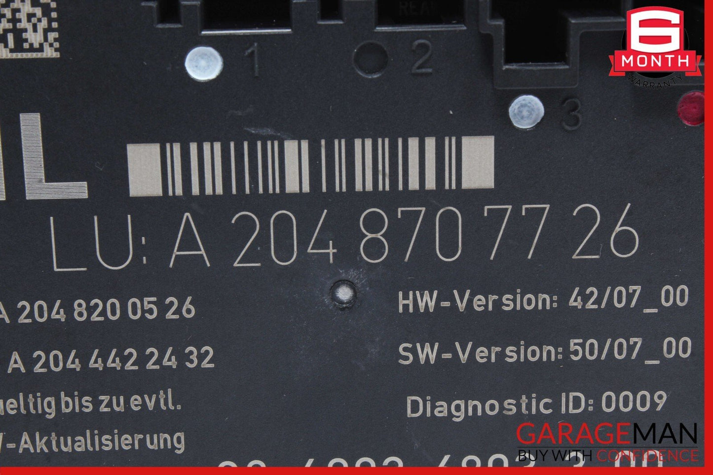 08-18 Mercedes W204 C300 C63 AMG Rear Left Side Door Control Module Unit OEM