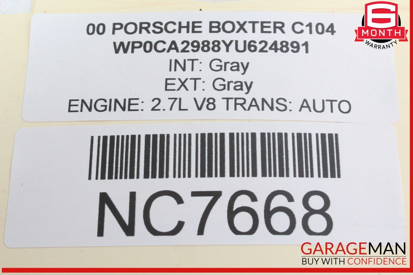 97-05 Porsche Boxster 986 Rear Right or Left Side Shock Strut Absorber OEM
