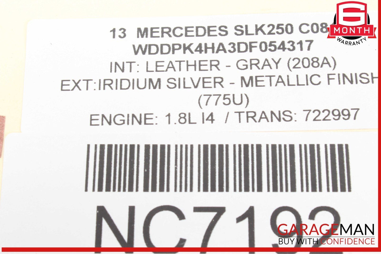 08-17 Mercedes R172 SLK250 C250 C300 Front Left Side Upper Control Arm OEM