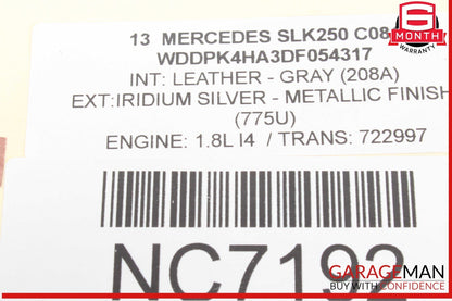 08-17 Mercedes R172 SLK250 C250 C300 Front Left Side Upper Control Arm OEM