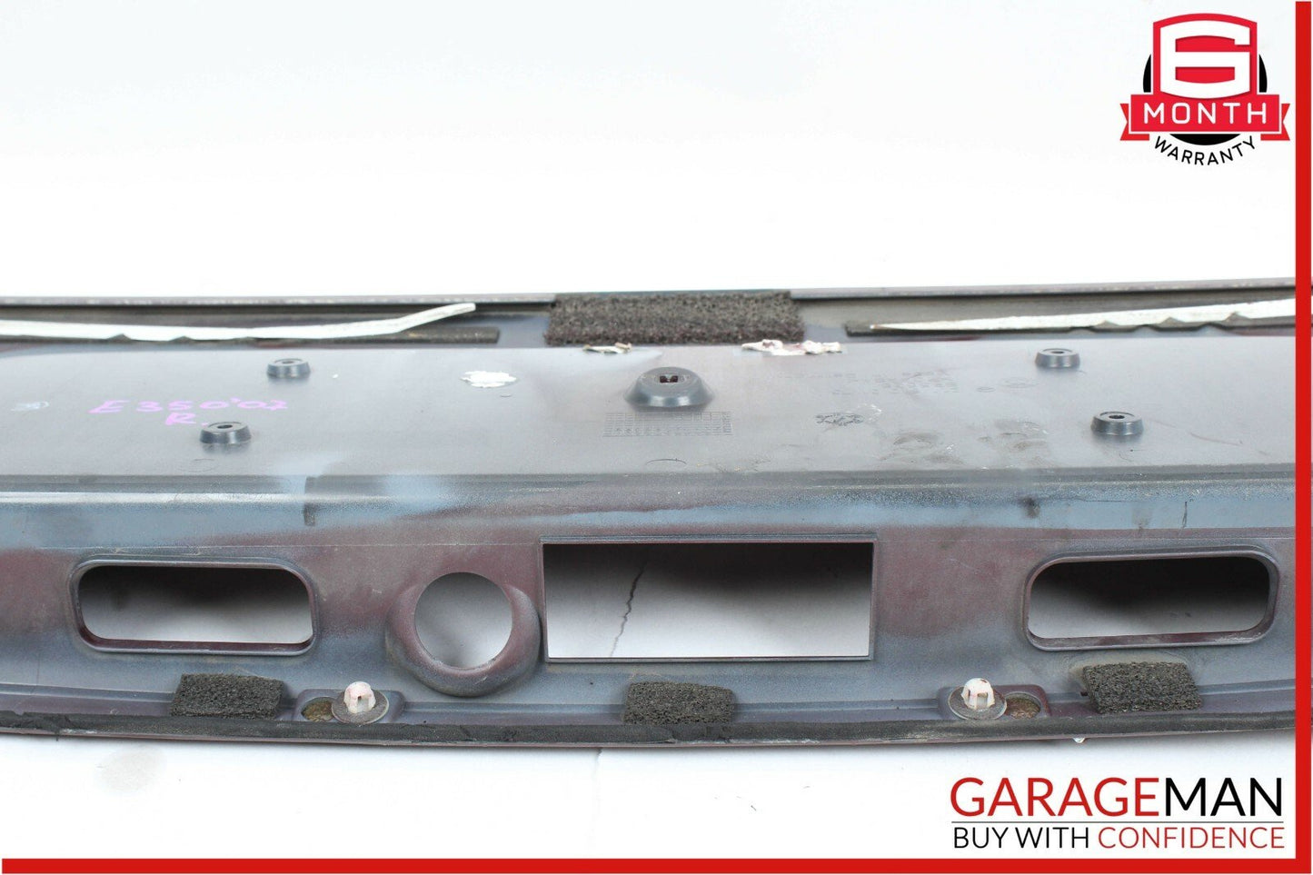07-09 Mercedes W211 E350 E63 AMG Trunk Lid Tailgate License Plate Panel Red