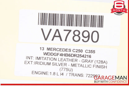 08-14 Mercedes W204 C250 C300 Right Side Roof Curtain Airbag Air Bag OEM