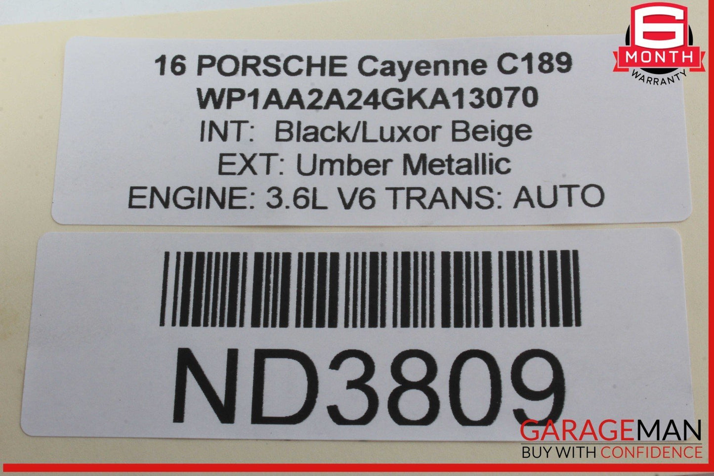 11-18 Porsche Cayenne 958 Front Left Side Door Window Regulator Motor Unit OEM