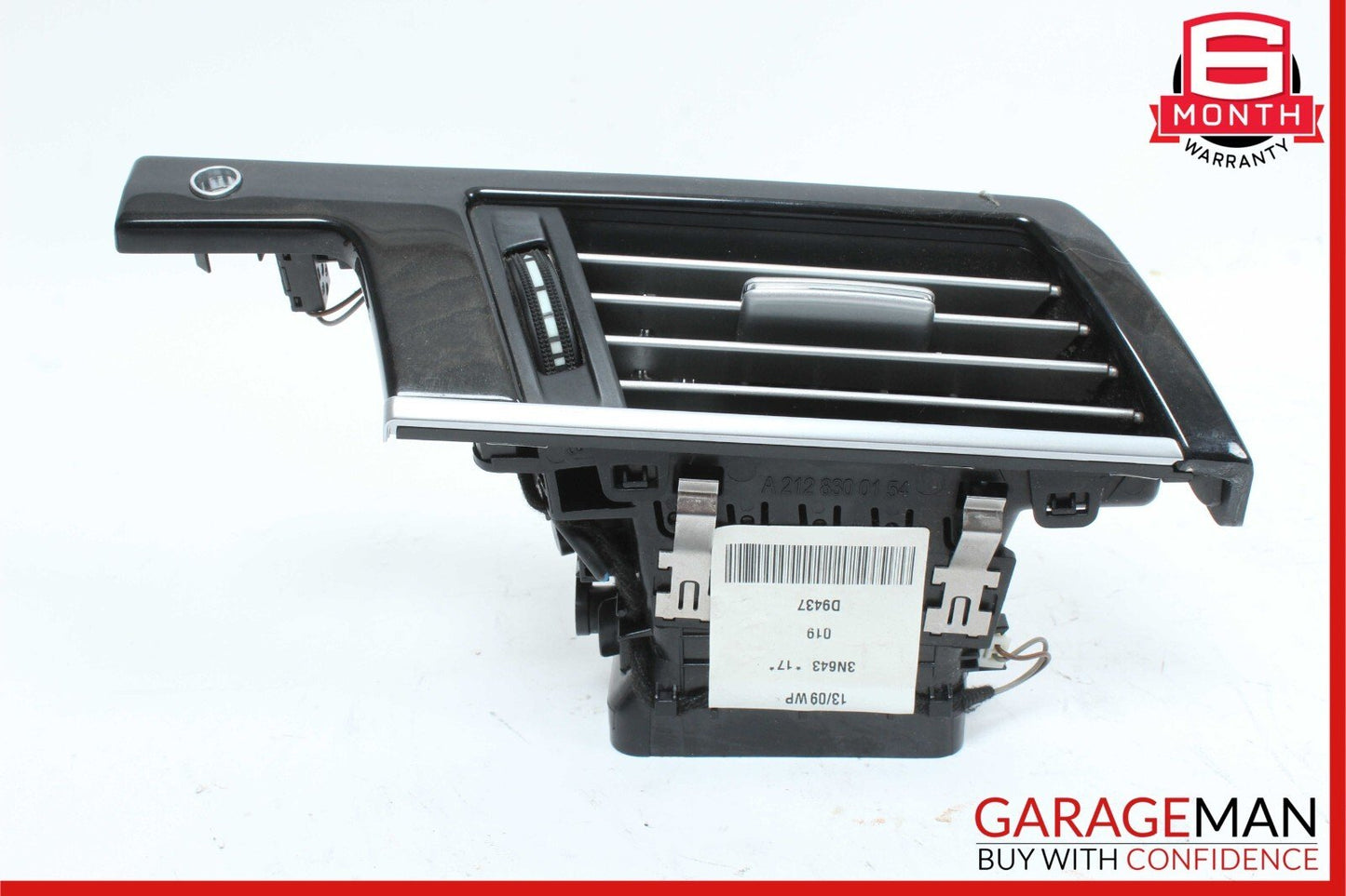 10-13 Mercedes W212 E350 E400 Dashboard Dash AC A/C Air Vent LeftÂ Trim Black OEM
