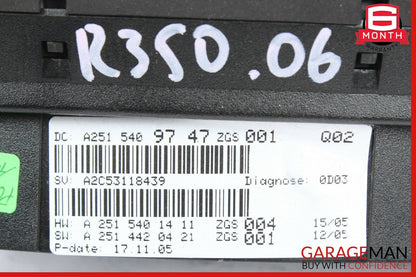 06-07 Mercedes W251 R350 Speedometer Odometer Instrument Cluster Gauge