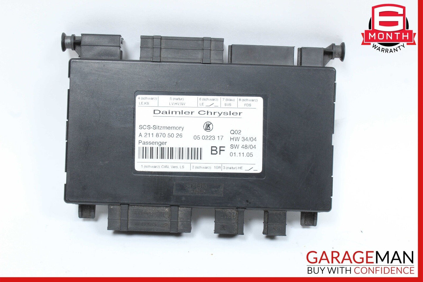 03-13 Mercedes W251 R500 4MATIC Seat Control Module Front Left 2118705026 OEM
