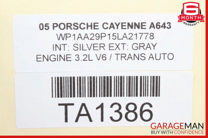 03-06 Porsche Cayenne 955 Rear Left / Right Side Drive Axle CV Shaft Driveshaft