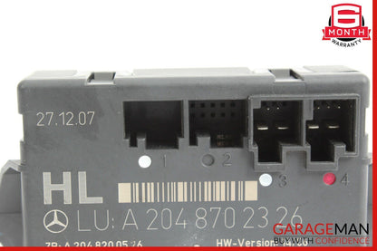 08-14 Mercedes W204 C280 C350 Rear Left Side Door Control Module 2048702326 OEM