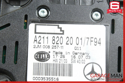03-06 Mercedes W211 E320 CLS500 Rear Overhead Dome Light Reading Map Gray OEM
