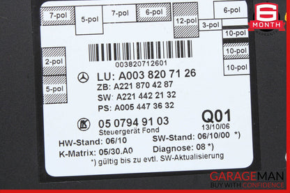 07-13 Mercedes W221 S550 S400 S600 Rear Right or Left Door Control Module Unit
