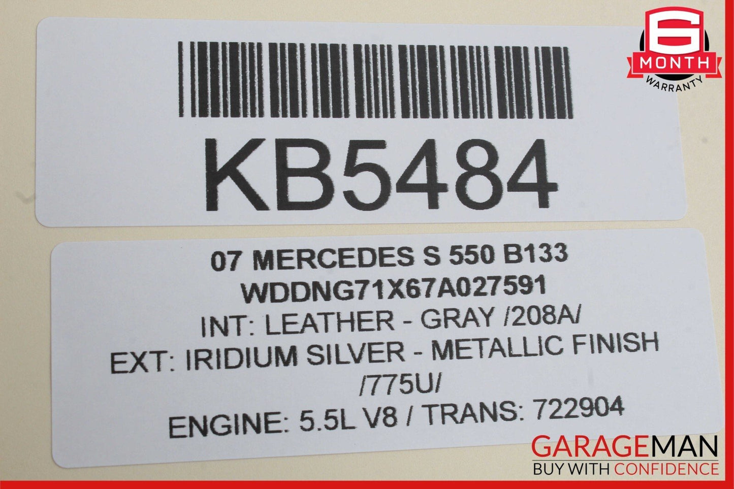 07-14 Mercedes S400 S550 CL550 Rear Trunk Lid Lock Open Unlock Release Handle