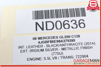 07-19 Mercedes X164 GL550 GL450 GL350 Rear 3rd Third Row Seat Motor OEM