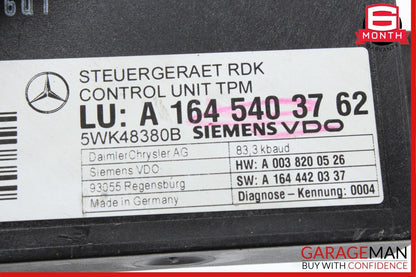 07-13 Mercedes X164 GL450 4MATIC TPMS Tire Pressure Control 1645403762 OEM