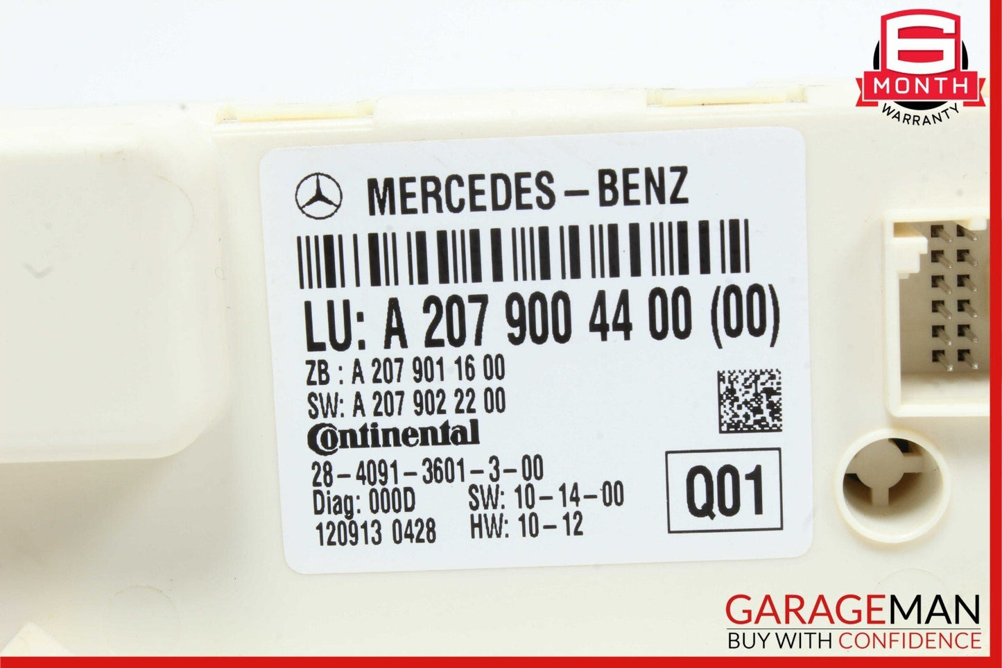 10-17 Mercedes W212 E350 E400 Coupe Rear Window Regulator Control Module OEM