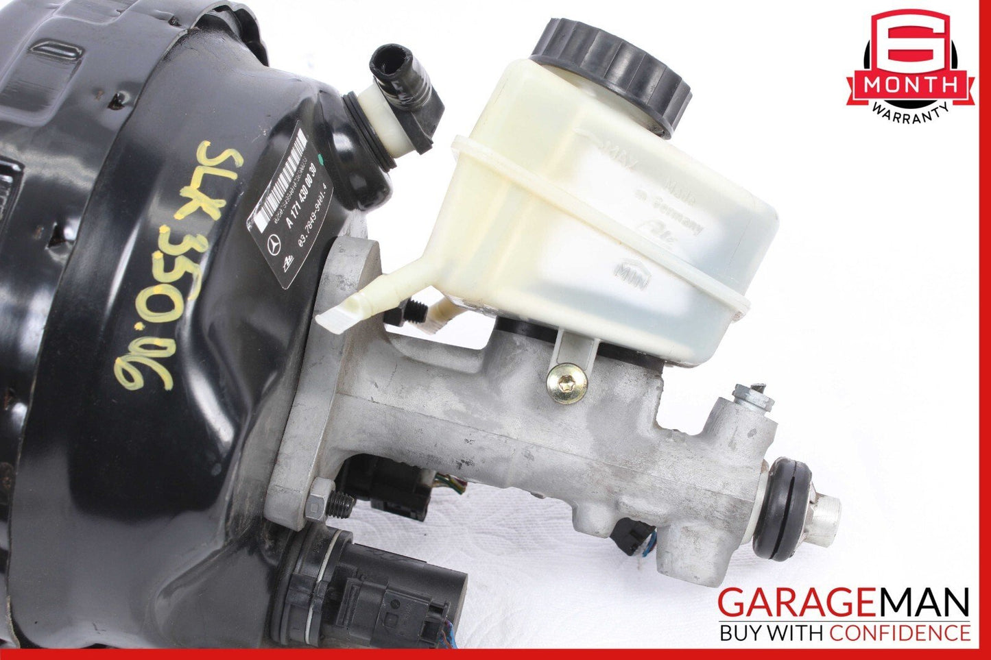 05-11 Mercedes R171 SLK350 Power Brake Booster Master Cylinder Reservoir Assy