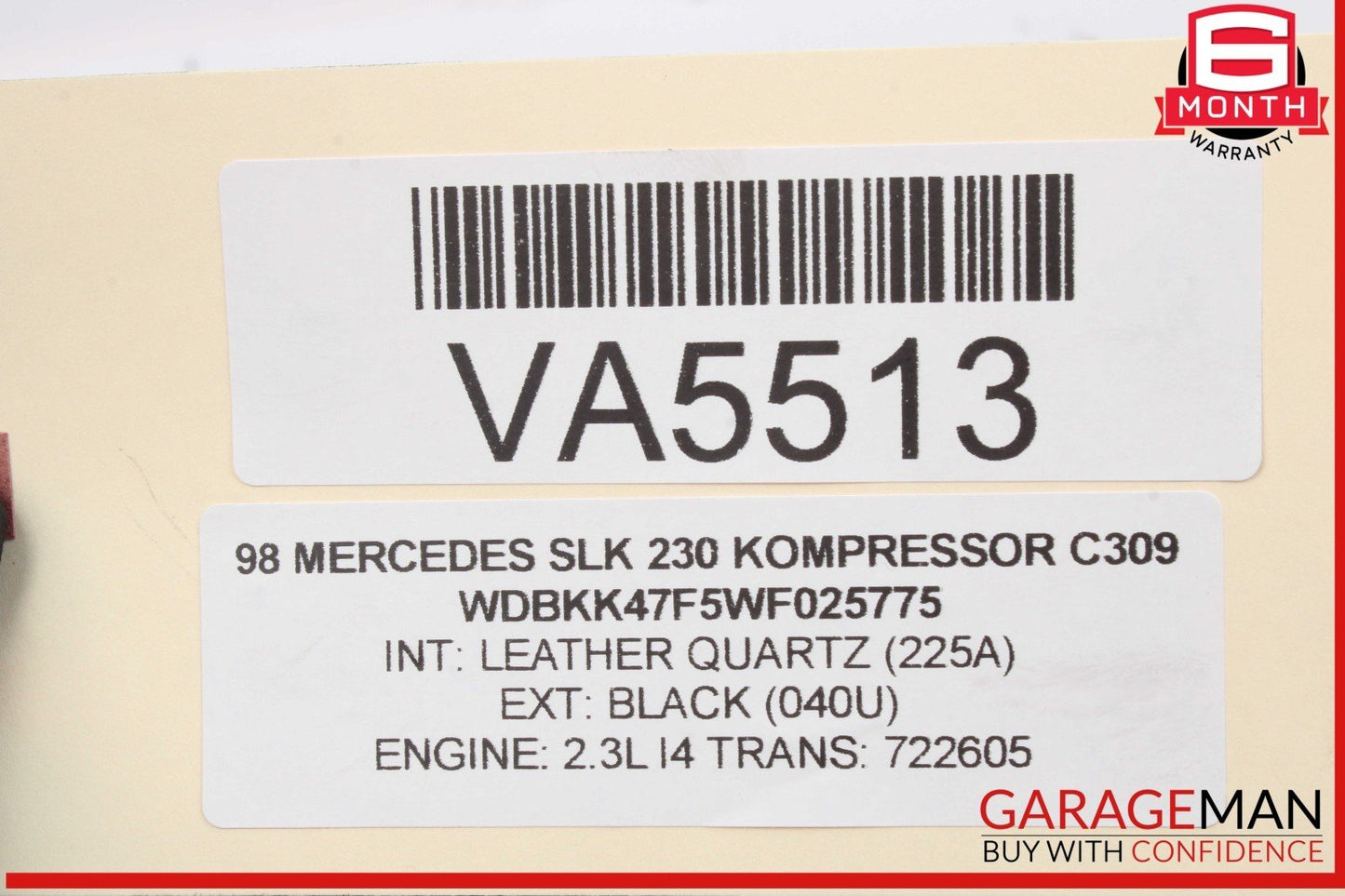 97-03 Mercedes R170 SLK230 Kompressor Power Steering Gear Box 1244610805 OEM