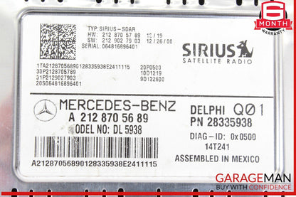 14-19 Mercedes W117 CLA250 Sirius Satellite Radio Receiver 2128705689 OEM