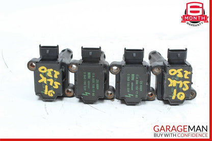97-04  Mercedes R170 SLK230 Engine Ignition Coil Spark Plug Set of 4 Pc Assembly