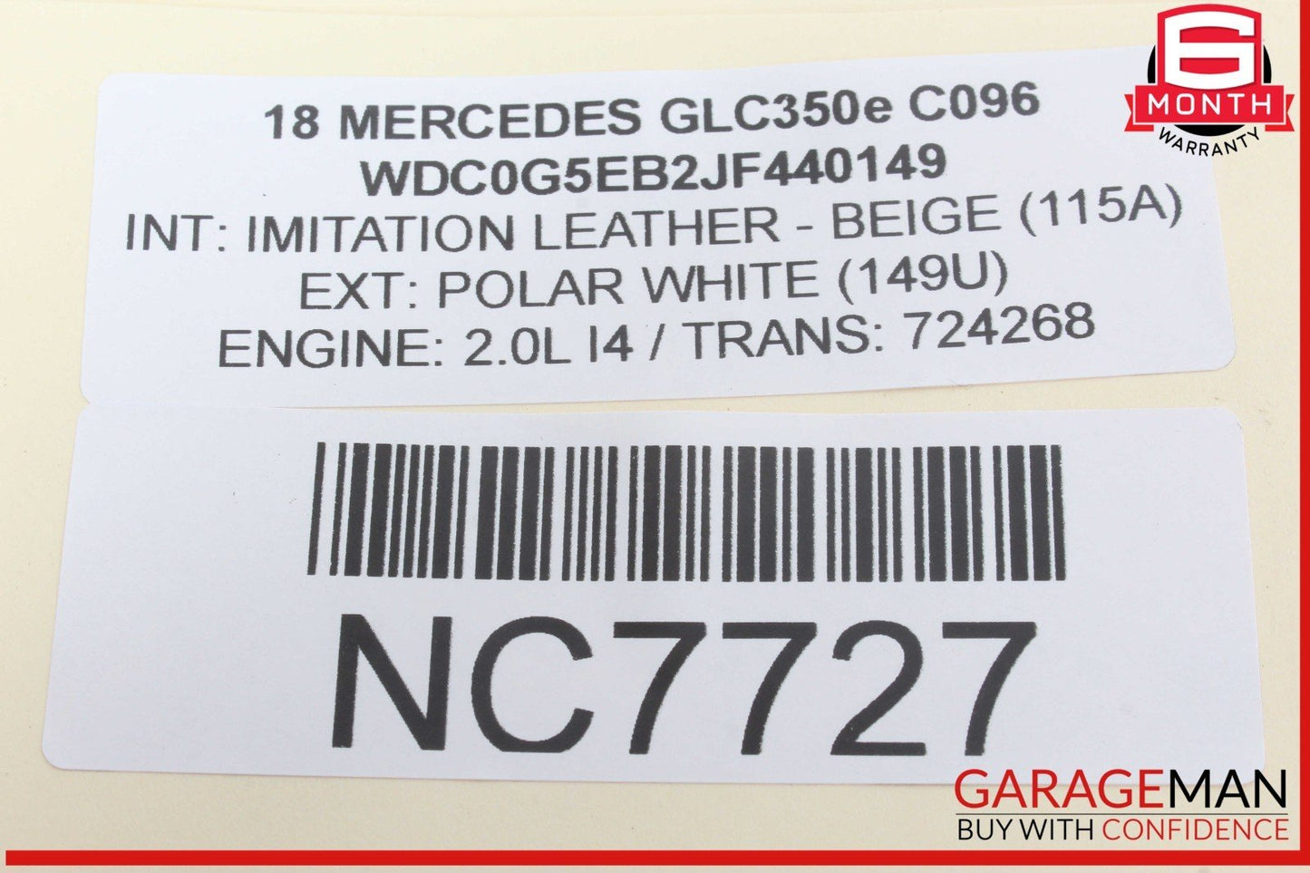 16-22 Mercedes X253 GLC350e Rear Left or Right Side Lower Control Arm OEM