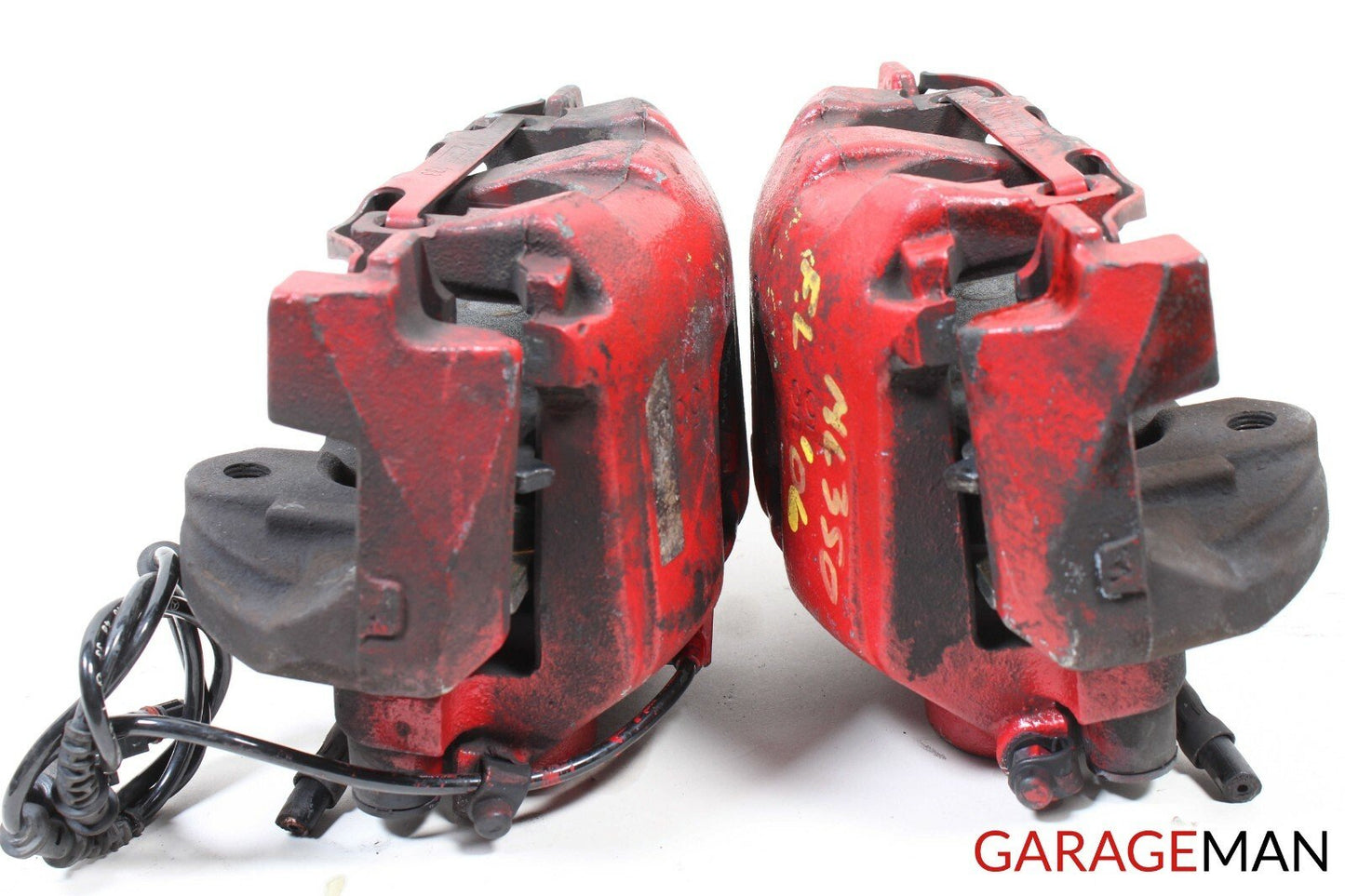 06-09 Mercedes W164 ML500 GL450 Front Left And Right Side Brake Calipers Set Red