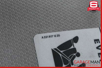 06-11 Mercedes W219 CLS550 Front Left Side Sunvisor Sun Visor Shade Suede Gray