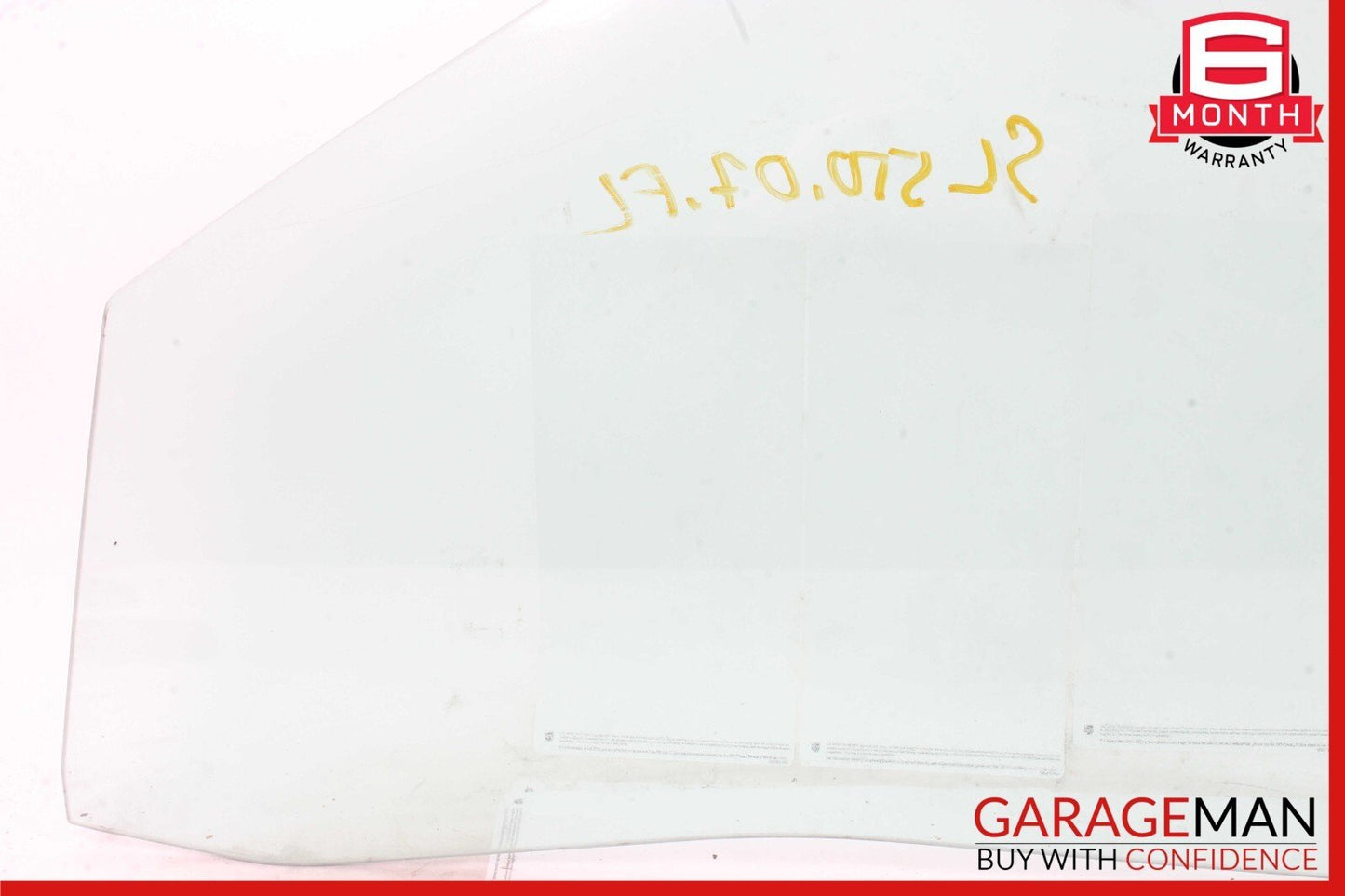 03-12 Mercedes R230 SL550 SL55 AMG Front Left Side Door Window Glass Clear