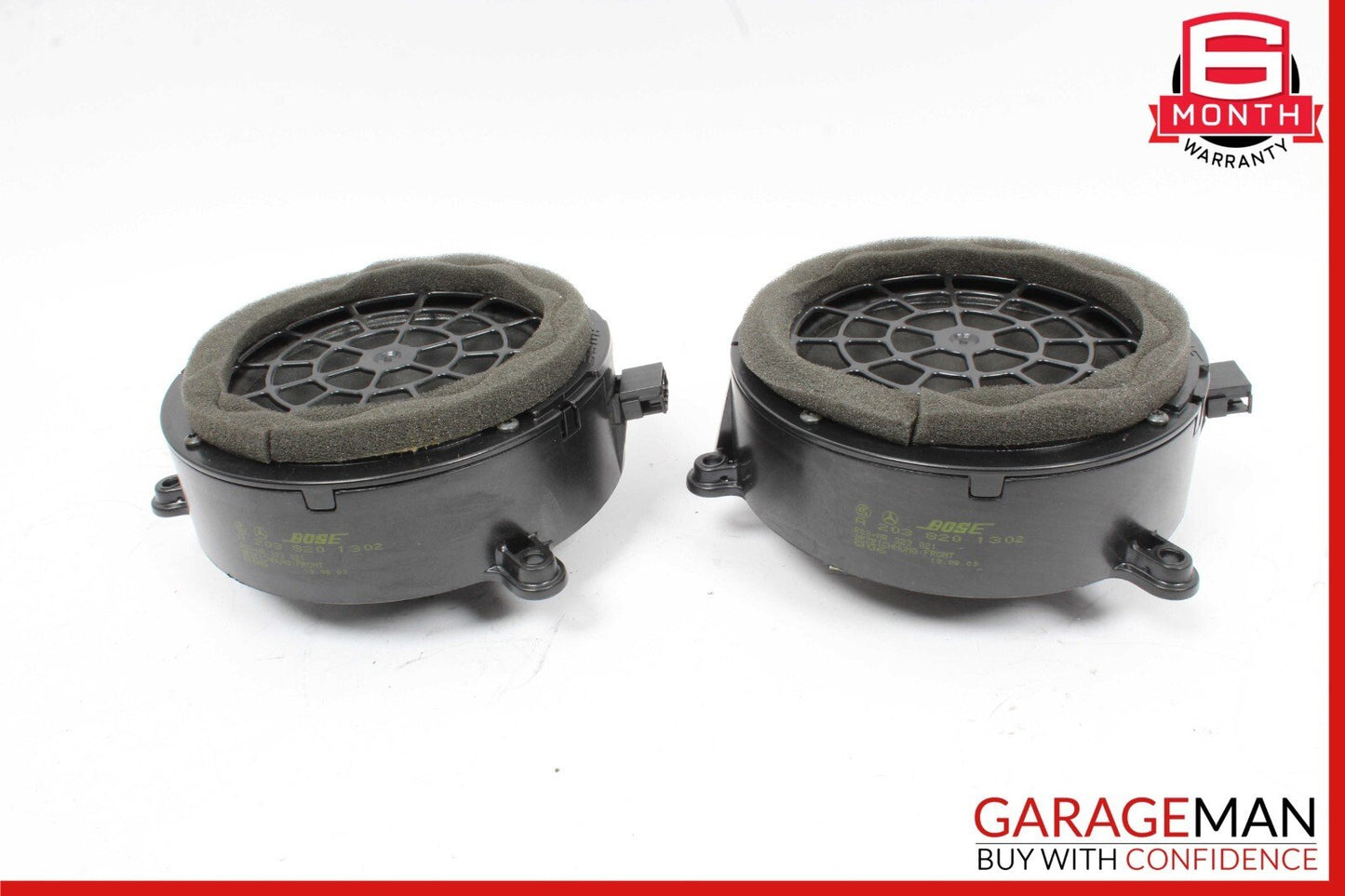 03-09 Mercedes W209 CLK55 AMG Front Left & Right Door Sound Speaker Set Bottom
