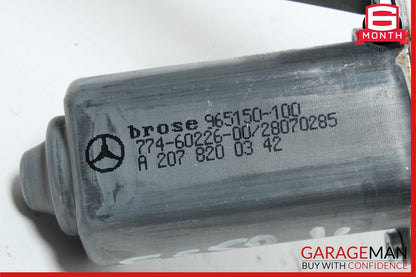 10-17 Mercedes W207 E500 E550 Coupe Left Side Door Window Regulator Motor Unit