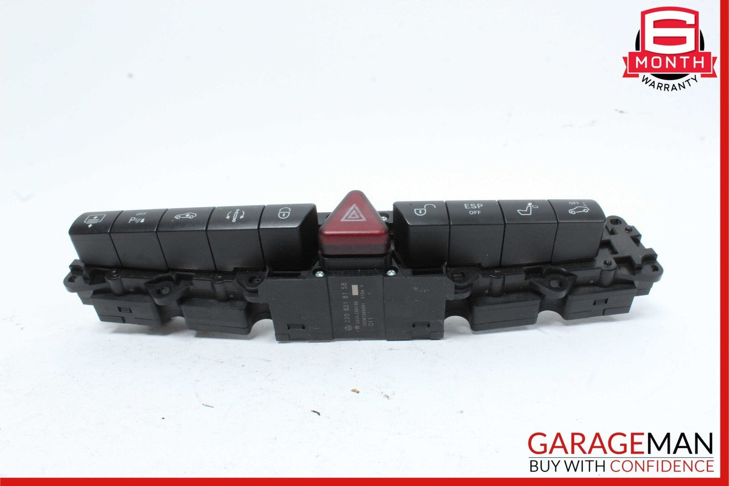 03-06 Mercedes W220 S430 S55 Dashboard Center Switch ESP Hazard Door Lock OEM