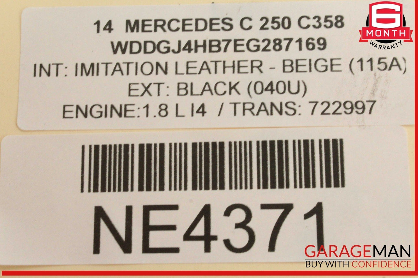 08-14 Mercedes W204 C250 Front Right Bumper Reinforcement Impact Bar Bracket