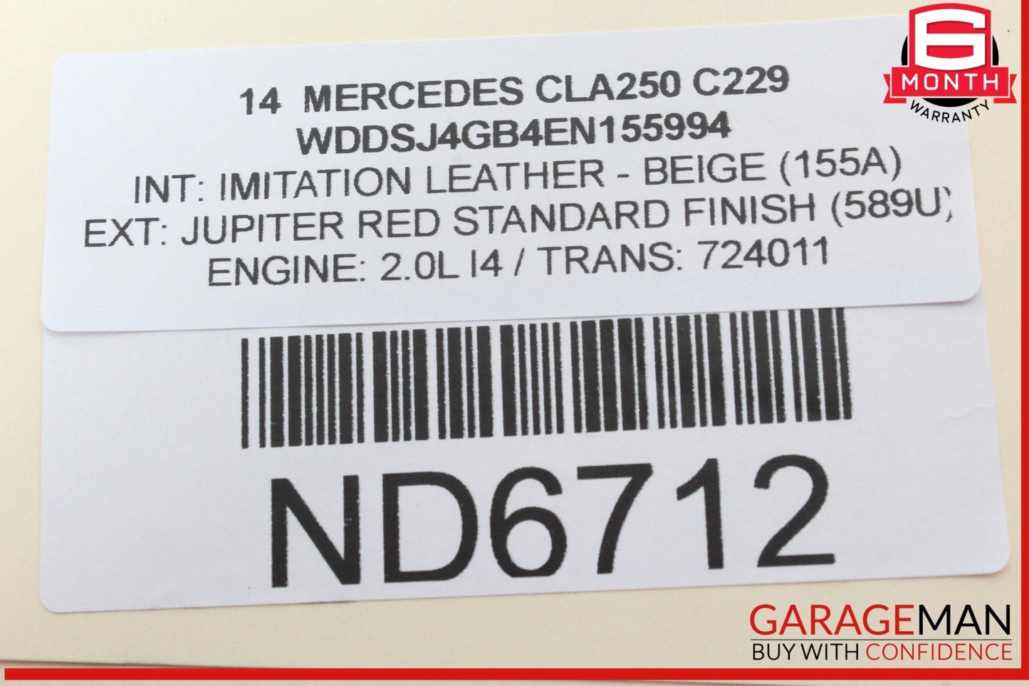 12-20 Mercedes W117 CLA250 CLA45 AMG ML350 Front Right Side Door Control Module