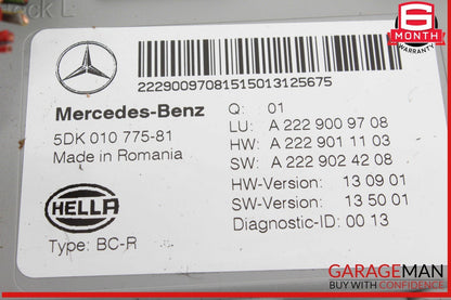 15-18 Mercedes W205 C300 C400 C350e Rear Trunk SAM Control Module Unit OEM