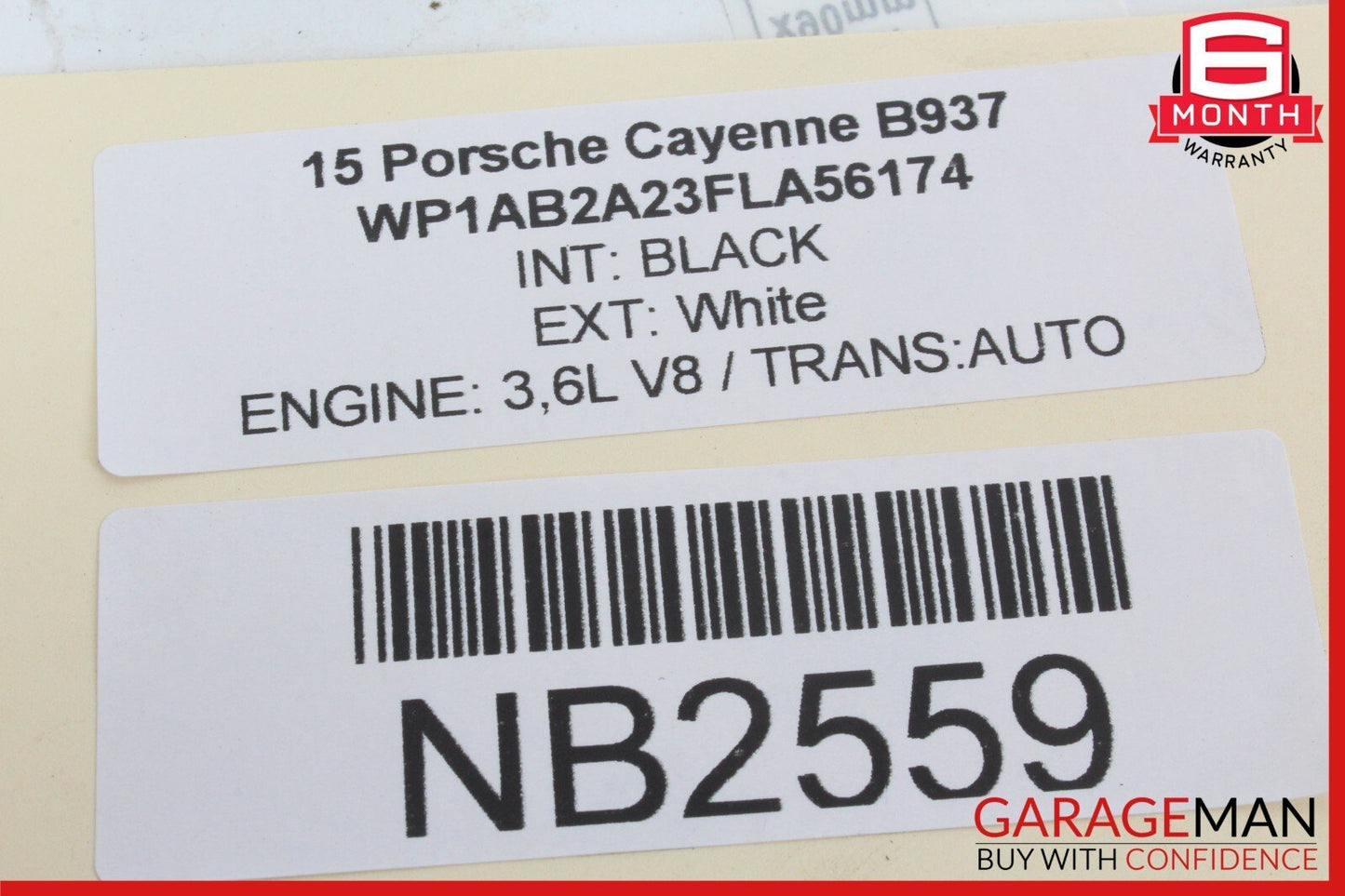 11-18 Porsche Cayenne 958 Front Left Side Exterior Door Handle OEM