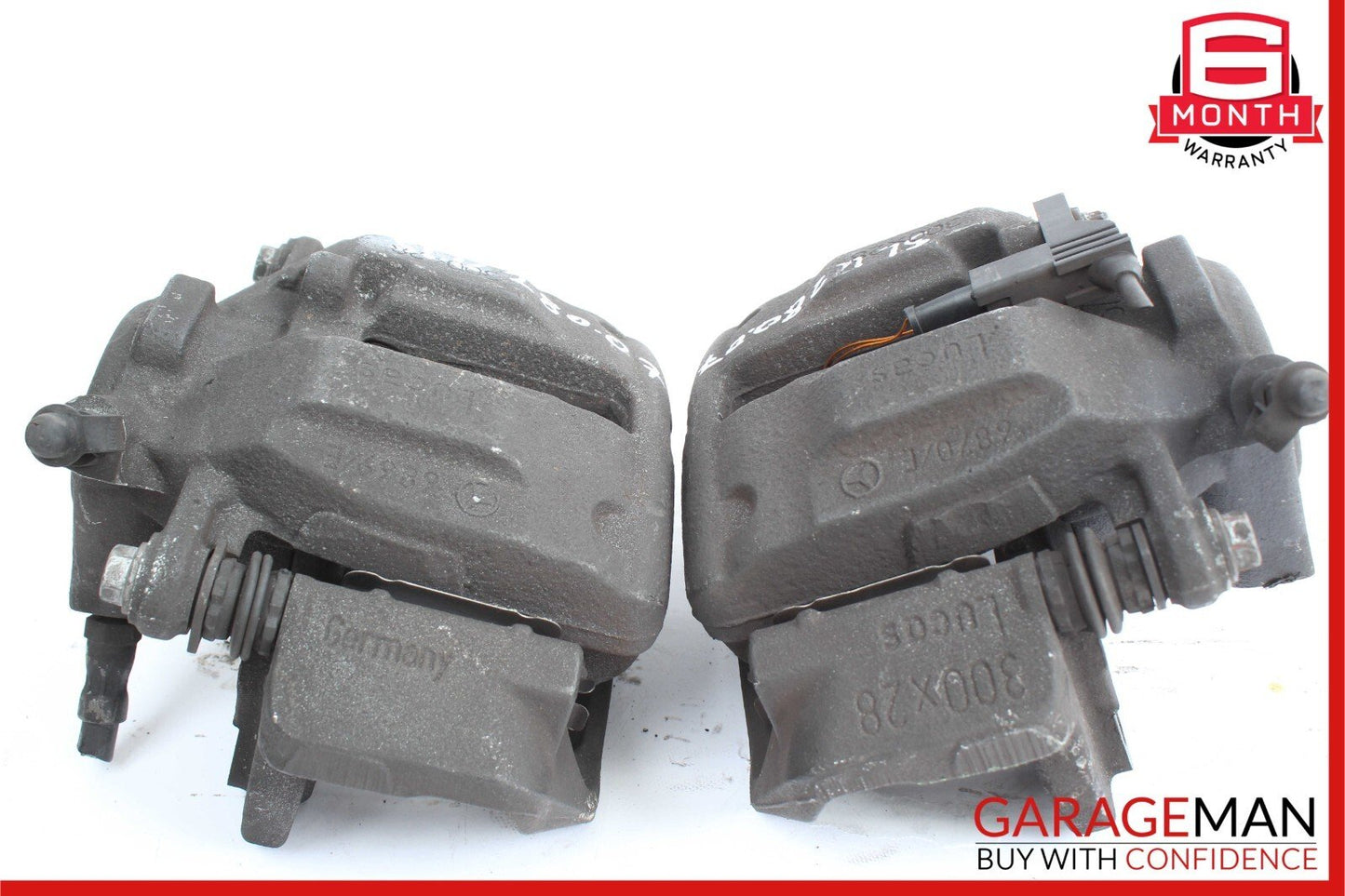 05-11 Mercedes R171 SLK280 Front Right & Left Brake Caliper Calipers Set of 2 Pc