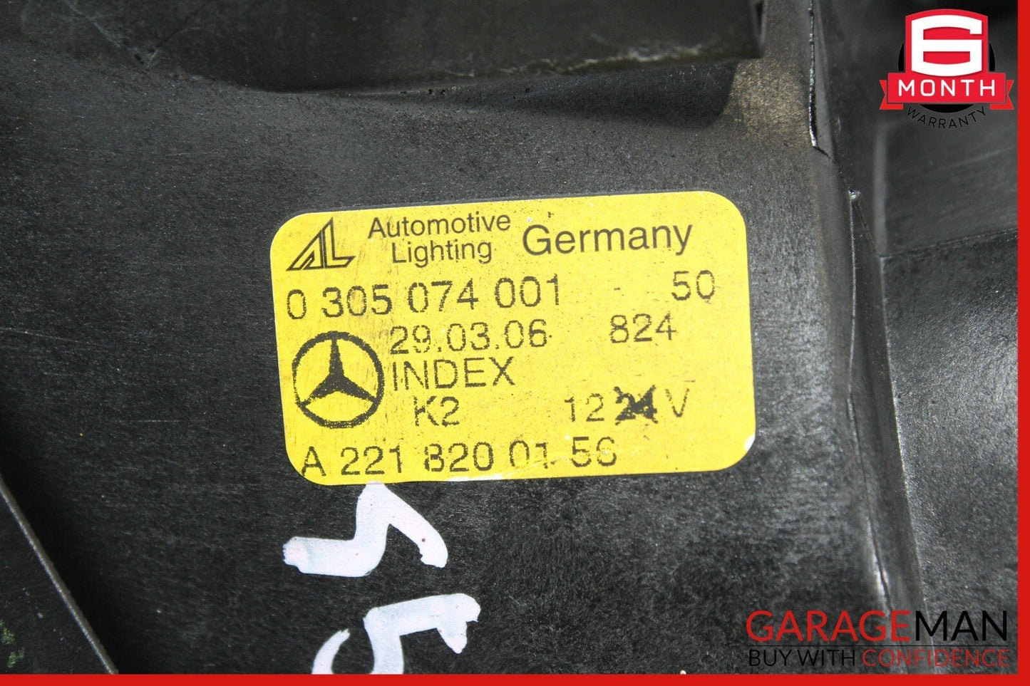 07-09 Mercedes W221 S550 S600 Front Left Driver Side Foglight Fog Light Lamp OEM