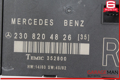 03-12 Mercedes R230 SL500 SL600 Right Passenger Side Door Control Module OEM