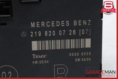 06-11 Mercedes W219 CLS500 Front Right Passenger Door Control Module OEM