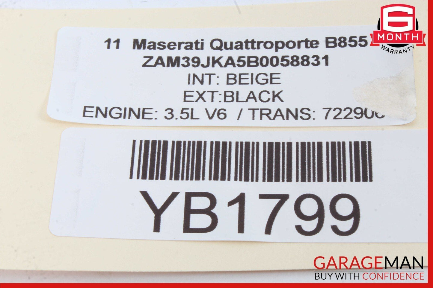 04-13 Maserati Quattroporte M139 Front Right Passenger Seat Belt Retractor Oem