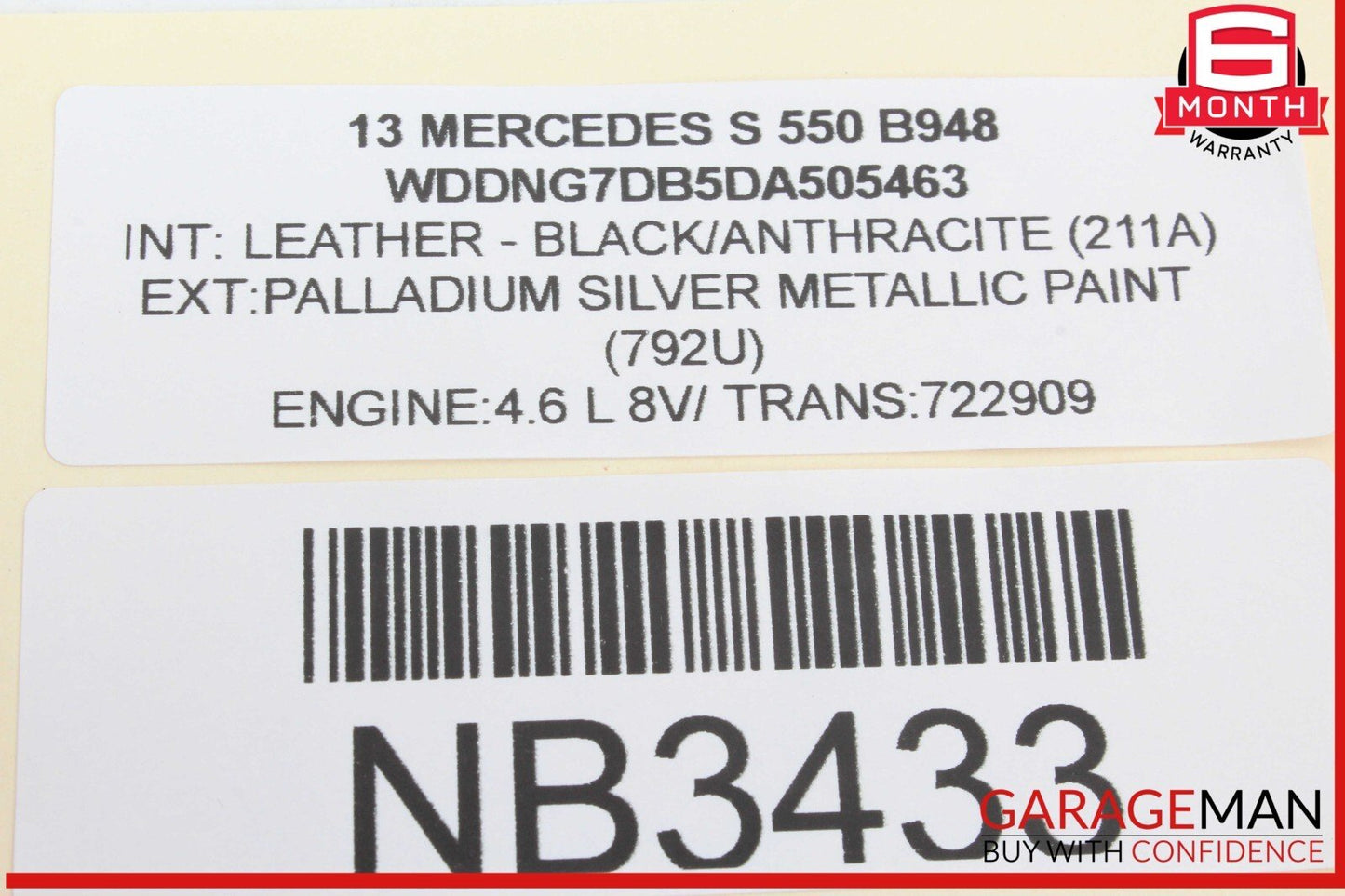 09-13 Mercedes W221 S550 S600 Front Left Side Window Control Switch Black OEM