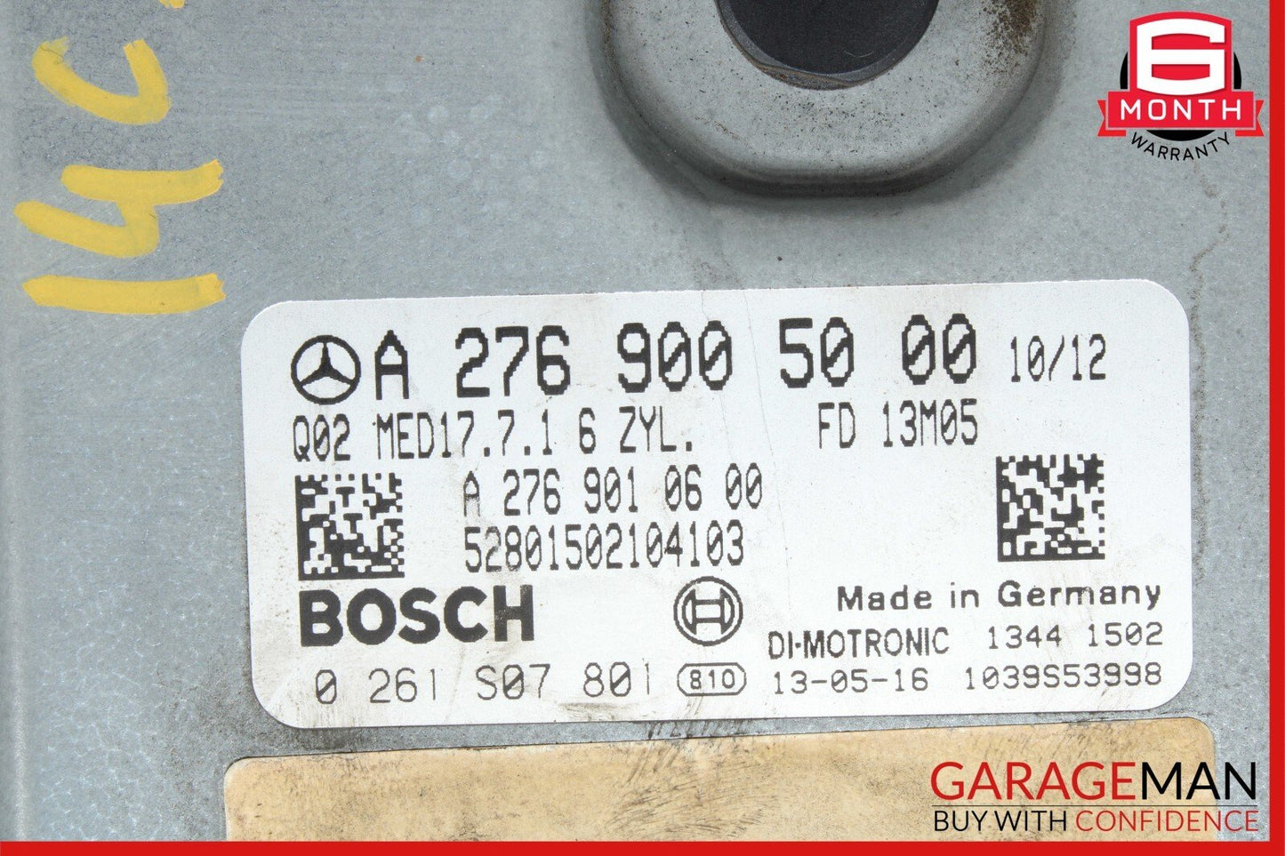 12-15 Mercedes W204 C300 C350 GLK350 E350 ECU Engine Control Module Unit OEM