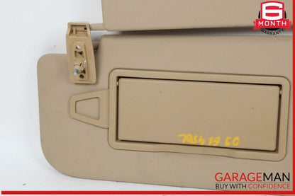 06-12 Mercedes X164 GL450 Front Left Side Sun Visor Sunvisor Shade Beige OEM