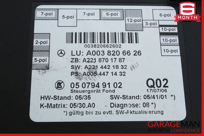 07-09 Mercedes W221 S550 S65 AMG Rear Right / Left Side Door Controller Module