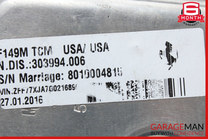 15-18 Ferrari California T ECU TCM Transmission Control Module 303994 3k OEM