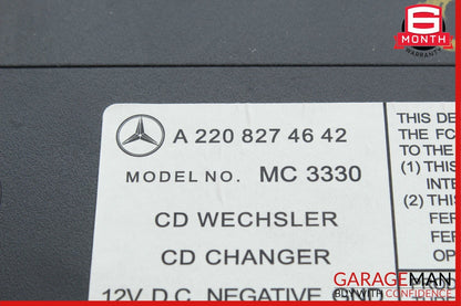 03-07 Mercedes W220 S55 AMG CD Changer 6 Disk Player MC3330 OEM