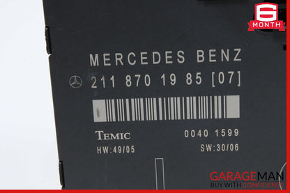 03-09 Mercedes W211 E350 E550 Front Left Driver Side Door Control Module OEM
